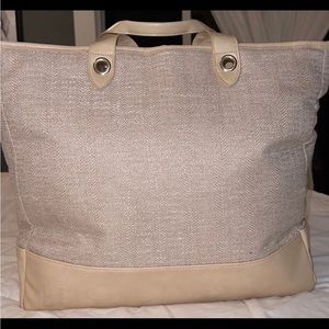 BEIS The Woven Tote in Beige